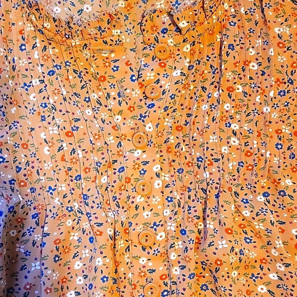 Adrianna Papell floral sleeveless blouse